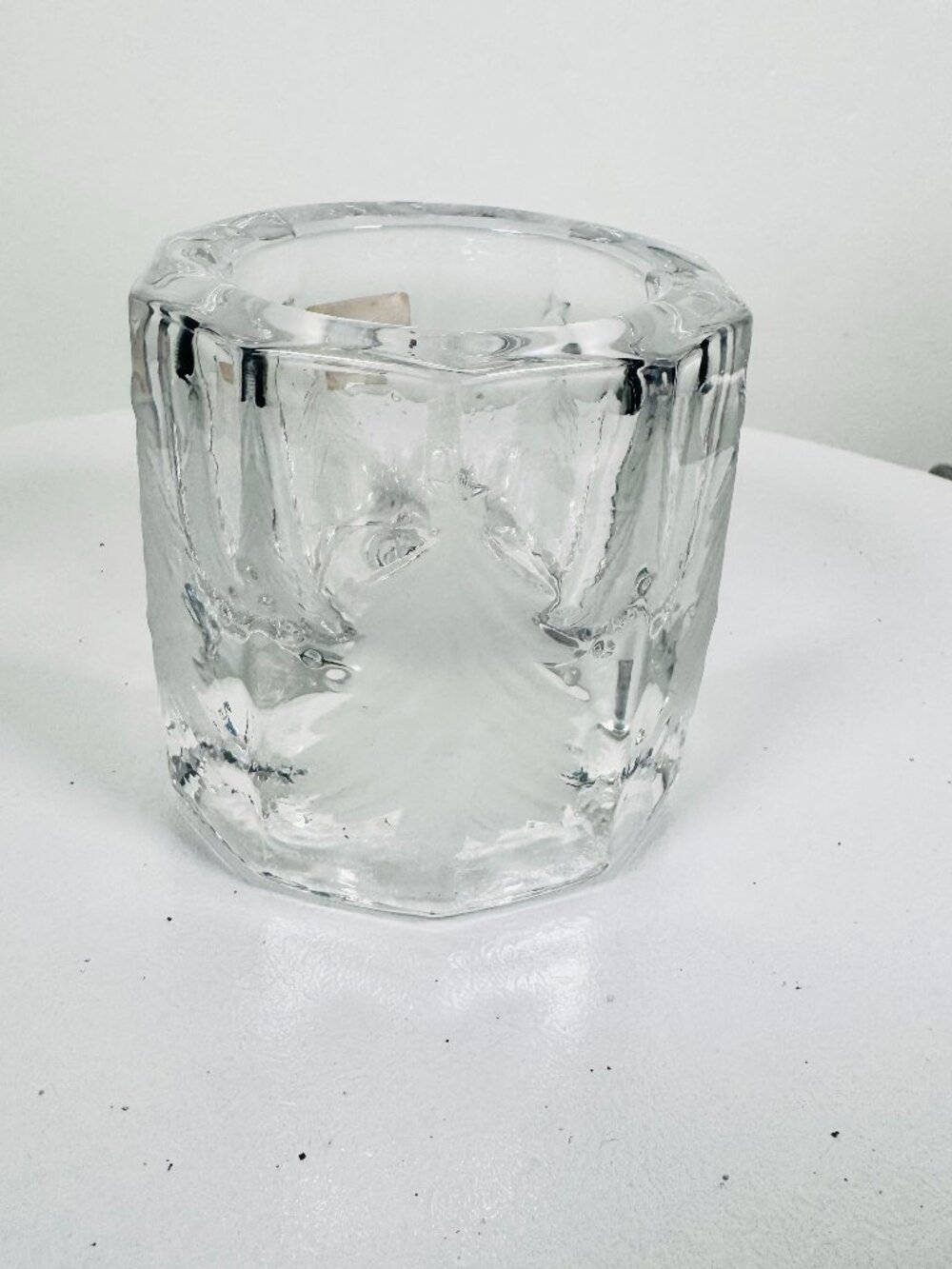 Studio Nova Winter's Eve Pine Tree 3" Glass Votive Holder